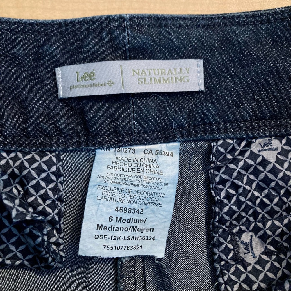 ❤️‍🔥 (5/20) Lee Naturally Slimming Jeans Size 6 - Picture 7 of 7